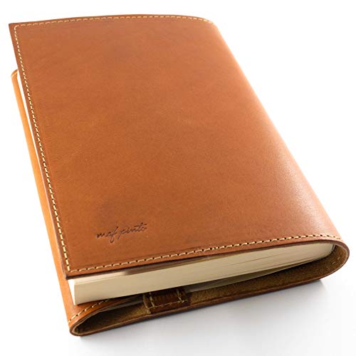maf pinto (マフ ピント) ブックカバー レザー 本革 日本製 (01.ライトブラウン, 新書 (フリーサイズ))