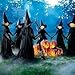 Produktbild About1988 Sprachsteuerung Hexe, Visiting Light-Up Witches with Stakes, Halloween Garten Dekoration Hexe Sprachsteuerung Induktion Licht, Halloween En Haus Dekoration Spielzeug (1PC)