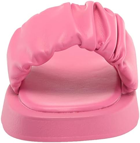 YOKI-LAILA Women's Open Toe Platform Sandal, Fuchsia, 9 M US | Image 1