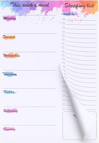 60 Sheets Weekly Meal Planner for Fridge, 7x10