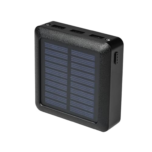 KYF - Batterie Externe Compacte Rechargeable Solaire & USB - Triple Sortie USB - 10000mAh de Marque KYF