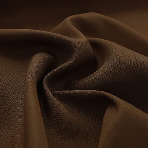 Folins&Home Brown Rectangle Tablecloth 60 X 84 Wrinkle Free Waterproof Polyester Table Cloths, Spillproof Heavy Duty And Washable Table Cover For Party, Banquet, Indoor And Outdoor-Oblong/Rectangular #TOP6