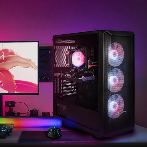 STGsivir Gaming PC, Gaming Computer Desktop Tower, AMD Ryzen 5 5500 up to 4.2GHz, Nvidia GeForce RTX 3060 12GB GDDR6, 32GB DDR4 RAM, 1TB SSD, WIFI 6, BT 5.0, RGB Fan x3, Windows11 Pro - Image 6