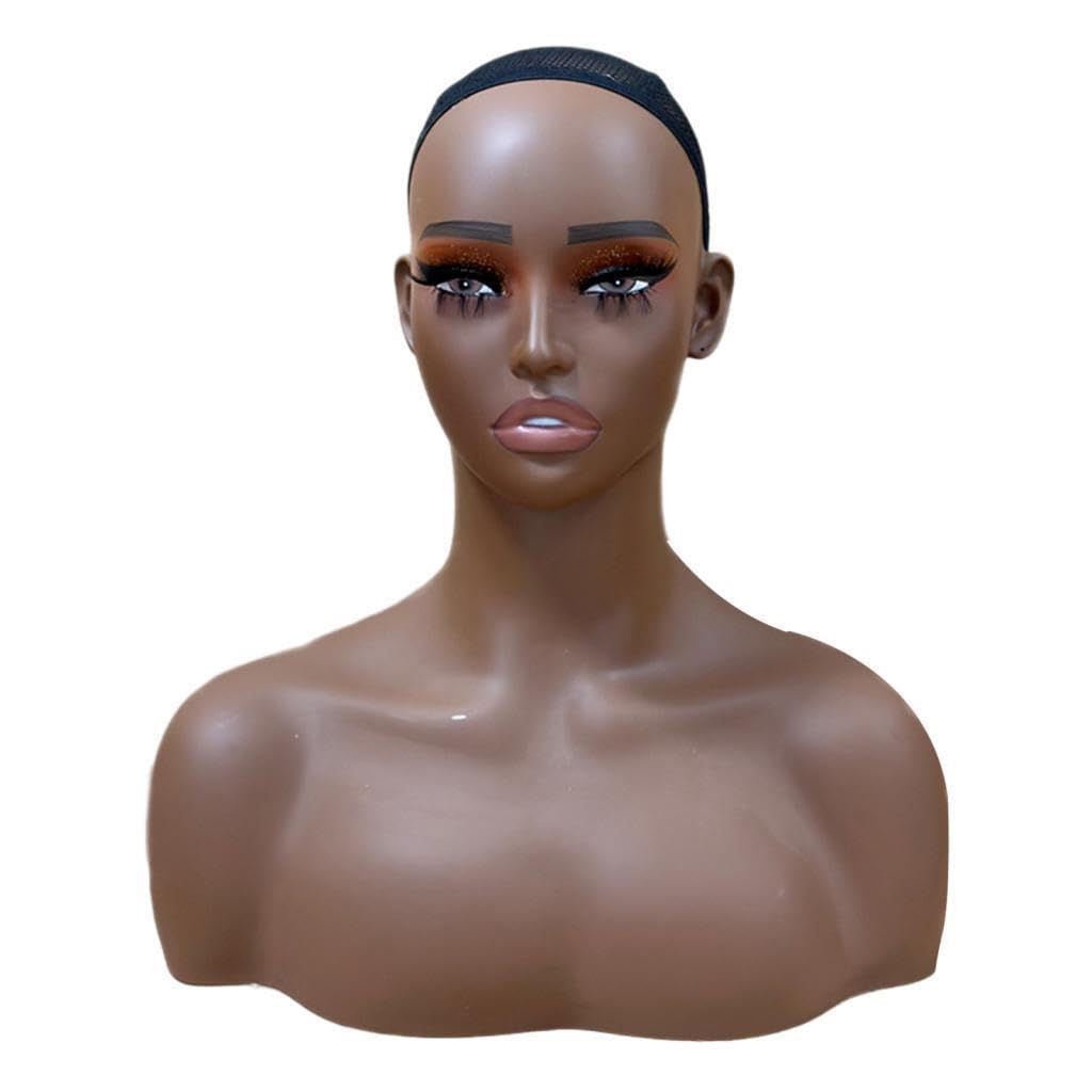 Puxzyax Versatile Mannequin Head Stand Strong Lightweight Styling And Showcasing Accessories And Head Circumference53cm/20.87Inch. Mannequin Pvc Can Be Used