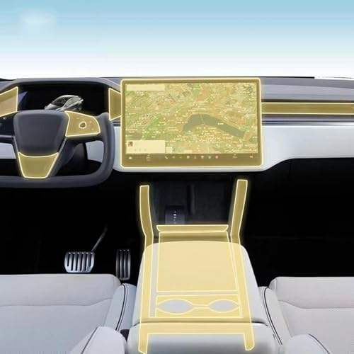 Film protection PPF Tesla Model X 2023 2024 intérieur voiture TPU