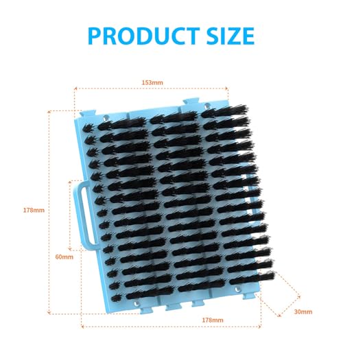 2 escovas para arranhar o gado – escova de cuidados com parafusos de montagem para cavalos, bovinos,