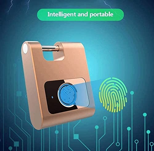 Fingerprint Padlock, Smart Keyless Padlock, Fingerprint Lock, Weatherproof, Suitable for Locker, Gym, Backpack, School, Suitcase - Image 6