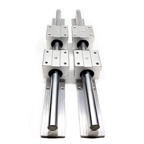 AWWVRLMM �v���t�F�b�V���i�� ���j�A�K�C�h 2�� SBR12 /SBR16 /SBR20 ���� 250mm-1600mm+ 4�� SBR12UU /SBR16UU /SBR20UU CNC���i�p���j�A�u���b�N(Sbr12uu,400mm)