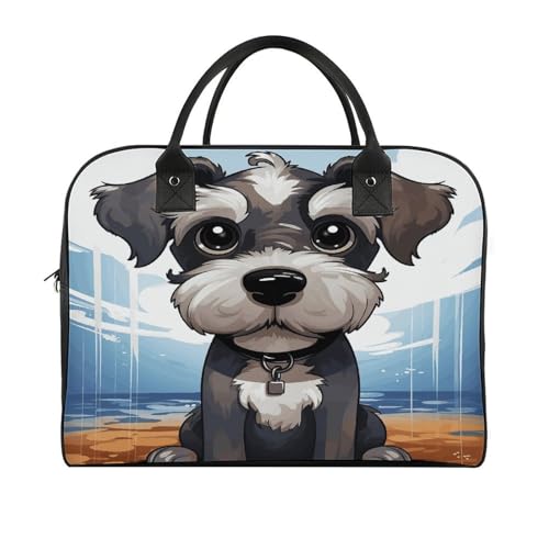 Maletín liviano para laptop con diseño Schnauzer miniatura 3