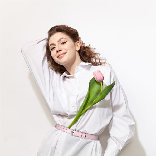 Women's Belt Fashion Multicolored Waist Leather Belts for Jeans Pants with Pin Buckle3