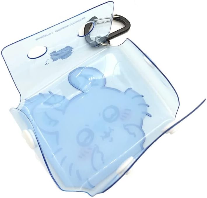 Chiikawa 0009 Women's Earphones Pouch, Small Storage Case, Mini Wired/Wireless Storage, Air Pods/Pro, Clear Multi Case, SS Size, Momonga (CKW-180), One Size