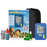 PetTest Beginner Glucose Monitoring Kit for Dogs & Cats, Diabetic Pet Blood Sugar Check Gear, Includes Wireless PetLink+ Meter, 25 Test Strips, 25 Safety Lancets, Soft Carrying Case, and more