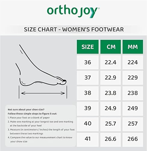 Image of ORTHO JOY Orthopedic Slippers for Women | Comfortable EVA Flip-Flops with Arch & Heel Support | Anti-Skid Lightweight Slides for Foot Pain Relief - Ideal for Indoor & Outdoor Use