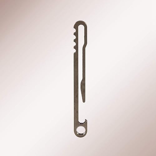 Miniatura 4 de NestNiche Multifunctional Titanium Alloy EDC Keychain, Outdoor Key Pocket Clip, Quick Draw Keychain with Bottle Opener Design