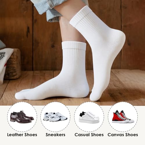 Socks for Women Mid Cut Stretch Fit Soft Breathable Comfortable for Work, Sports, Daily Wear – Available in 1, 2, or 3 Pairs4
