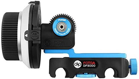 Fotga DP3000 M3 DSLR Quick Release Clamp Follow Focus with Gear Belt for 15mm Rod Rig 5D II III 7D D90 GH1 D7000 D3000 D5100 Camera