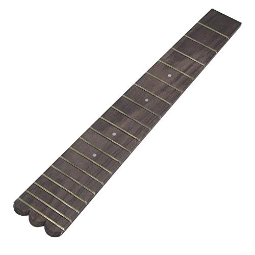Fafeims Ukulele Griffbrett, GSA05 26 Zoll W-förmiges Ukulele Palisander 18-Finger Griffbrett 18 Bünde Cover