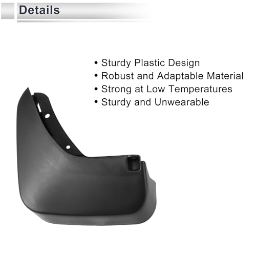 Image of X AUTOHAUX 1set Front and Rear Mud Flaps Splash Guards Mud Guards for Audi Q3 2016-2018 W /Mount Accessories