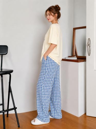 Image of KSHS Womens Korean Night Dress || Full Pyjama Set ||Korean Nightsuit || Women Nightwear ||Round Neck Full Sleeve Nightsuit || Loungewear || Everyday Nightdress Women's Pyjama Sets