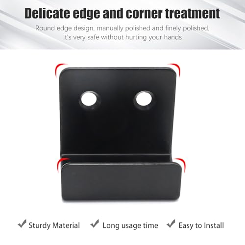 Image of 10Pcs Stainless Steel Tile Hanger Bracket Hook, Heavy Duty J Hook for Mirrors, Picture Frame, Ceramic Wall Display (20mm Inner Width)