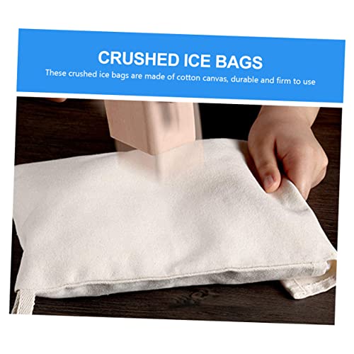 Sac à glace pilée réutilisable en coton absorbant pour broyer sans eau