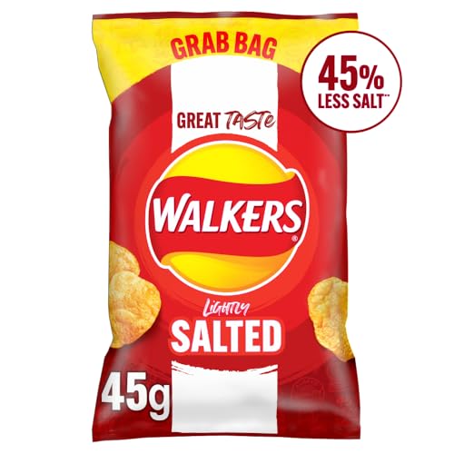 Walkers Less Salt Lightly Salted Crisps 45g (Case of 32) - Image 4