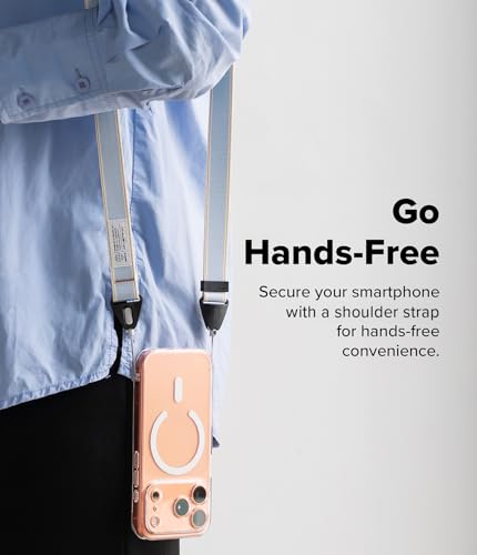 Image of Ringke Shoulder Strap [Dual-Ended Design] Adjustable Crossbody Strap, Anti-Theft Neck Lanyard for iPhone /Galaxy /Pixel Phone Cases, Cameras, etc