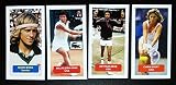 TENNIS Lot of 4 Score Champions World Sport trade cards BORG EVERT BJ KING ASHE