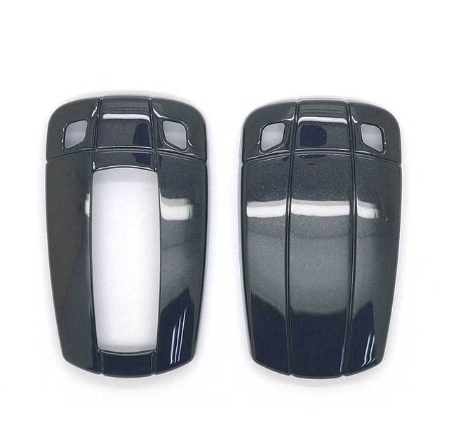 Car Key Case - carmonmon 3 Buttons Smart keyless Entry Remote Key Fob case Cover for BMWs 1 2 4 5 6 Series,for BMWs Old Smart Key (Black)