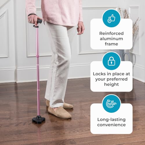 Image of HurryCane HCANE-PP-C2 Freedom Edition Foldable Walking Cane with T Handle