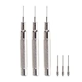 Hemobllo Watch pin Removal Tool Watch Link Removal Tool Watch Repair Tool kit (0.7mm/0.8mm/0.9mm)