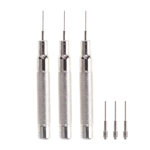 Hemobllo Watch pin Removal Tool Watch Link Removal Tool Watch Repair Tool kit (0.7mm/0.8mm/0.9mm)
