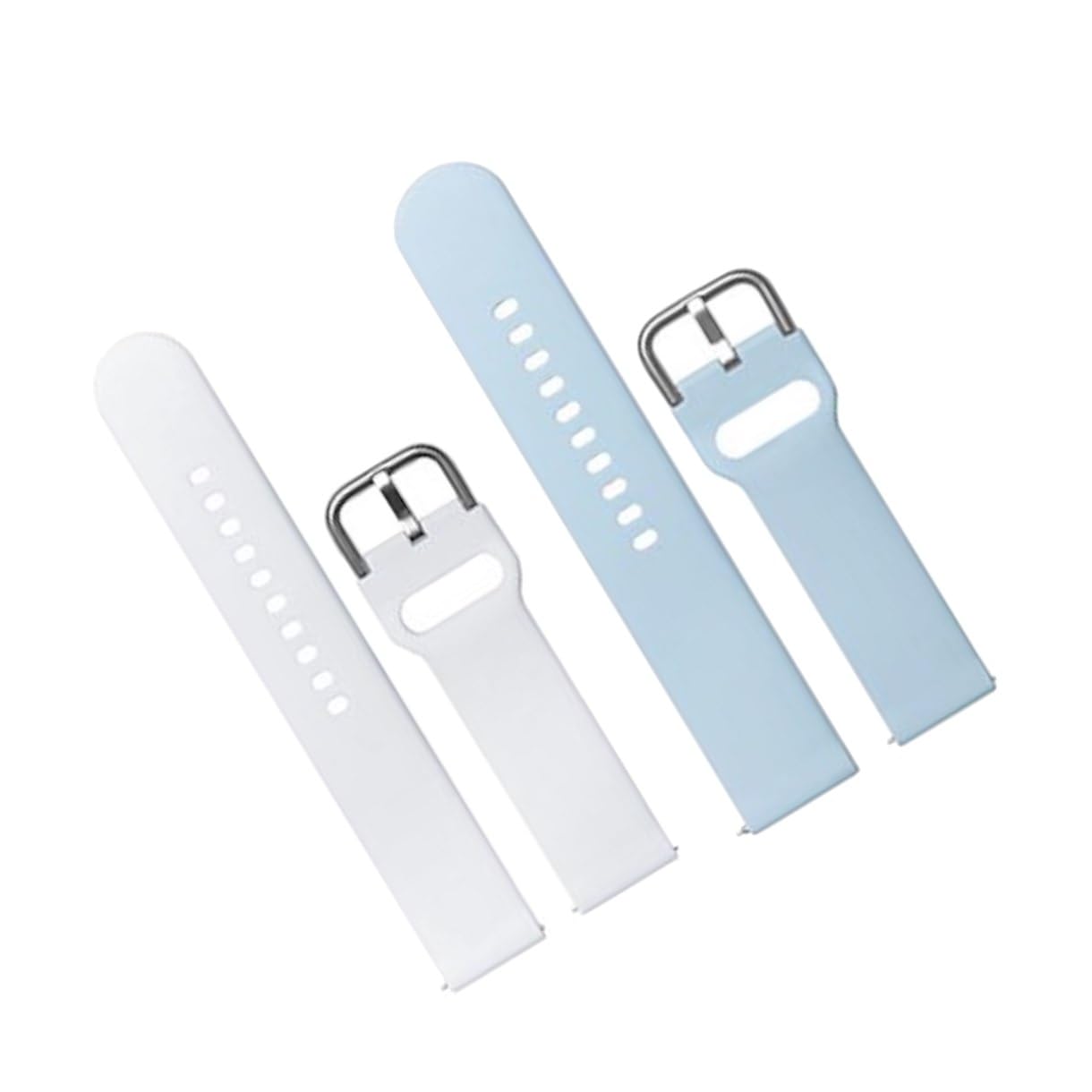 STRAPY 20mm Soft Silicone with Metal Buckle Strap Replacement Belt Band for OnePlus Nord Smart Watch Strap (Pack Of 2)-picture-19