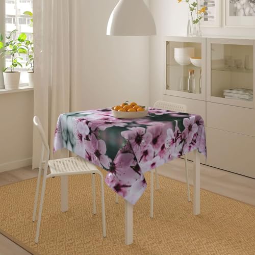 Nappe carrée polyester facile à nettoyer pour table de cuisine 152 cm - 4