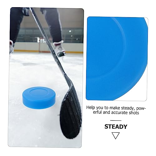 Sosoport 4 Unidades De Pvc Praticando Puck Puck Suprimentos De Treinamento De Hóquei No Gelo Puck Bi