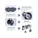 Xs to XXL Dog Wheelchair 4 Wheels Can Be 2 Wheels, Full Support Wheelchair for A Disabled, Adjustable Knee Brace for Double Rear Leg(X-Large)