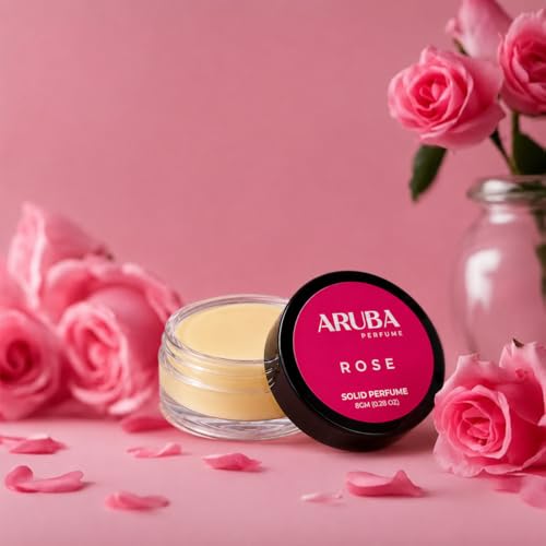 Image of Alcohol Free.Solid Perfumes | Wax Perfumes for Men & Women | Non-Greasy Cologne | Strong & Lasting Fragrance | Gifting Pack for Him & Her (Rose)