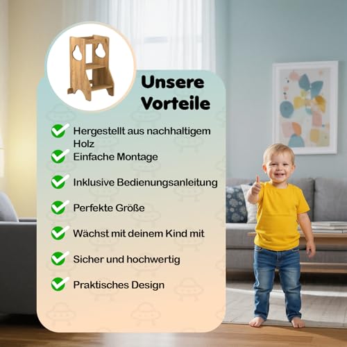 COSYLAND Lernturm ab 1 Jahr, Learning Tower – Ansicht 7