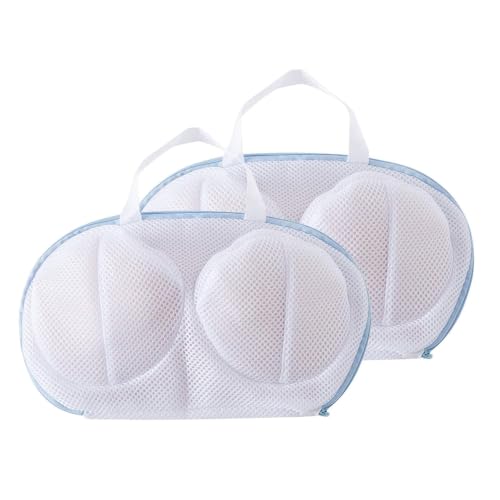 Image of Bra Wash Bag with Handle, Mesh Laundry Bag for Lingerie 2pcs