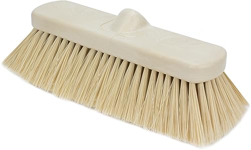 Image of SPARTA 41278EC25 Flo-Thru Plastic Wall Scrub Brush, Equipment Brush With Soft Nylex Bristles For Industrial Kitchens, Hospitals, Commercial Cleaning, 4 Inches, Tan, (Pack of 12)