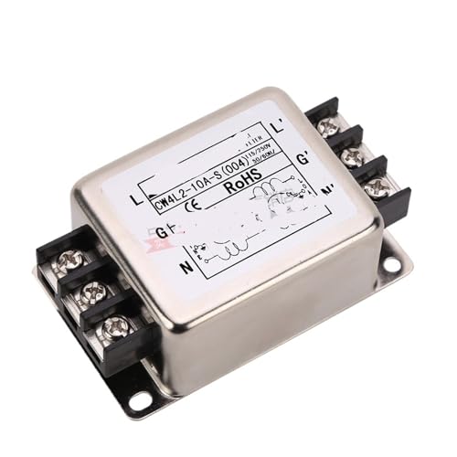 Bornera monofásica 220V bipolar con filtro CW4L2-10A-S para redes AC DC
