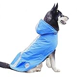 Nourse CHOWSING Dog Raincoat Lightweight Waterproof Dog Raincoats, with Reflective Safety Strip & Le