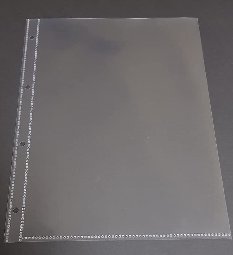 A4 Prospekthüllen 4er-Lochung super stark 180my glatt 100 St | Extra dick (0,18mm), Glasklar, Dokumentenecht, Klarsichthülle mit Abheftrand, Ideal für Archivierung, 100% recycelbar