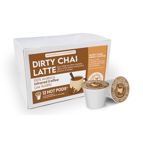 Dirty Chai Latte Coffee Pods, Espresso Chai Single Serve Pod,