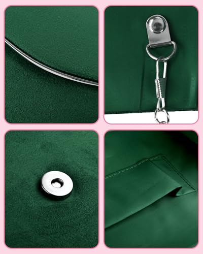 Image of TINDTOP Clutch Purses for Women, Formal Evening Bags Suede Shoulder Envelope Party Handbags Wedding Cocktail Prom Clutches