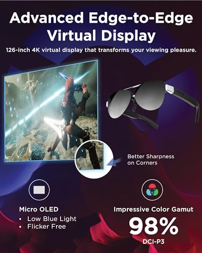 Image of Lenovo Legion Glasses Gen 2 - Micro-OLED Personal Wearable Monitor for Gaming & Movies, FHD 120Hz Plug-and-Play Display Legion Go & USB-C Devices, High-Fidelity Audio & Privacy