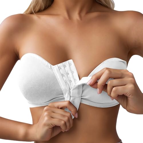 Soutien-gorge agrafes multiples sur l'avant coloris beige élégant taille L