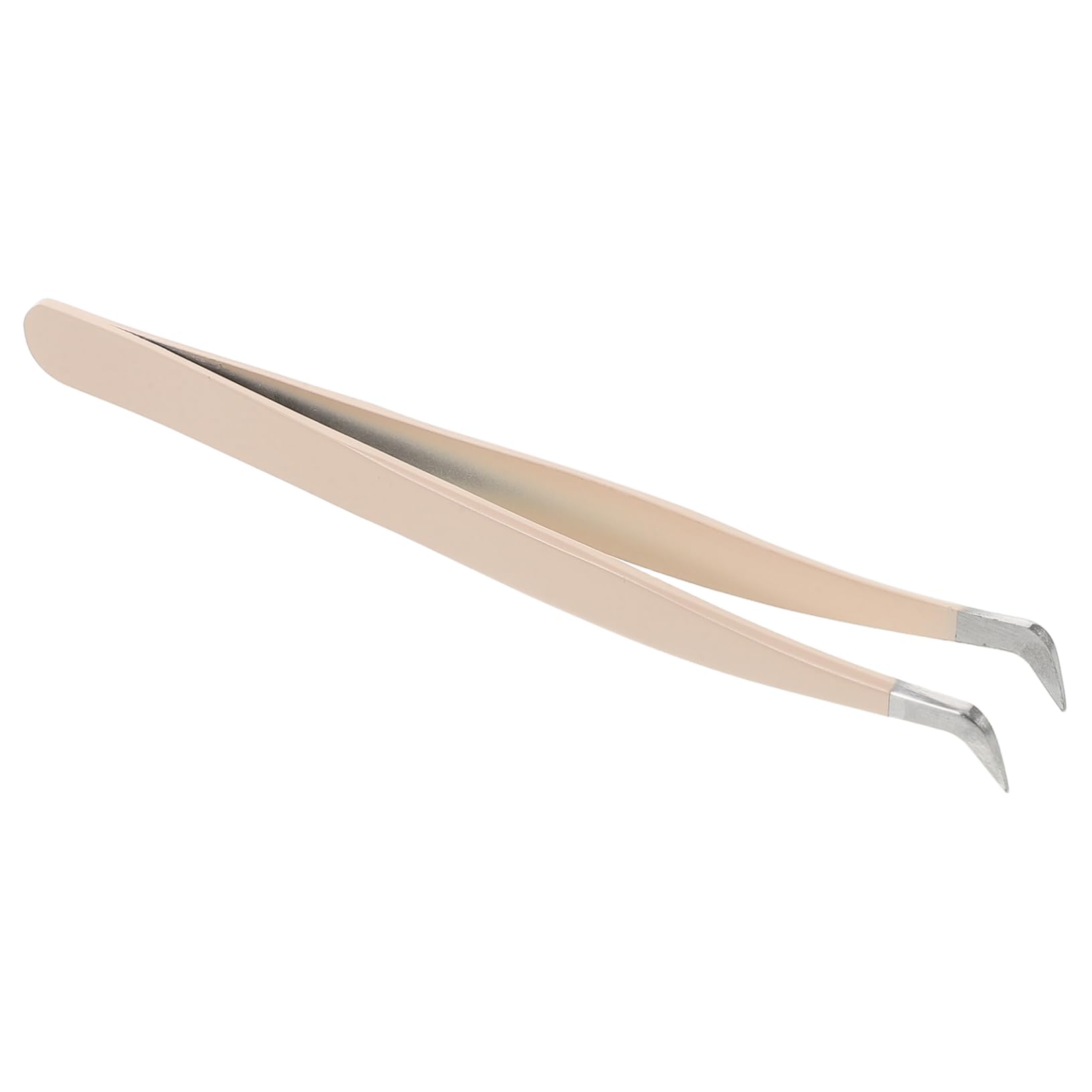 Outanaya Precision Eyelash Tweezers with Bent Tip for Effortless False Lash Application and Removal Multi Functional Makeup Tool Compact and Durable for Makeup Bags and Double Eyelid