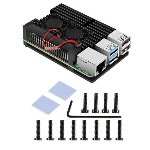 Caso Armadura 4B Alto Rendimiento con Doble Ventilador Ventilador Y Aleación Aluminio.