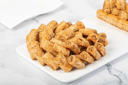 Snacklava Walnut Baklava - 6 Pack (24 Pieces) - No Artificial Ingredients, Colors or Preservatives - Premium Handmade Pastries